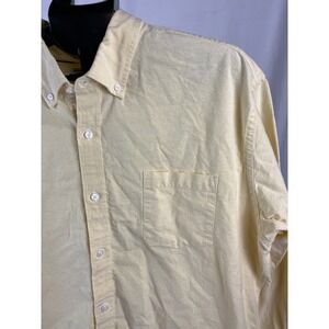 Amazon Essentials XXL Yellow Button Down Long Sleeve Regular‎ Fit Shirt